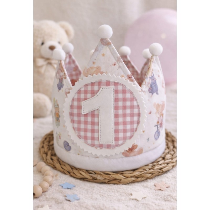 Corona de cumpleaños personalizada para bebé