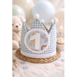 Corona de cumpleaños personalizada para bebé