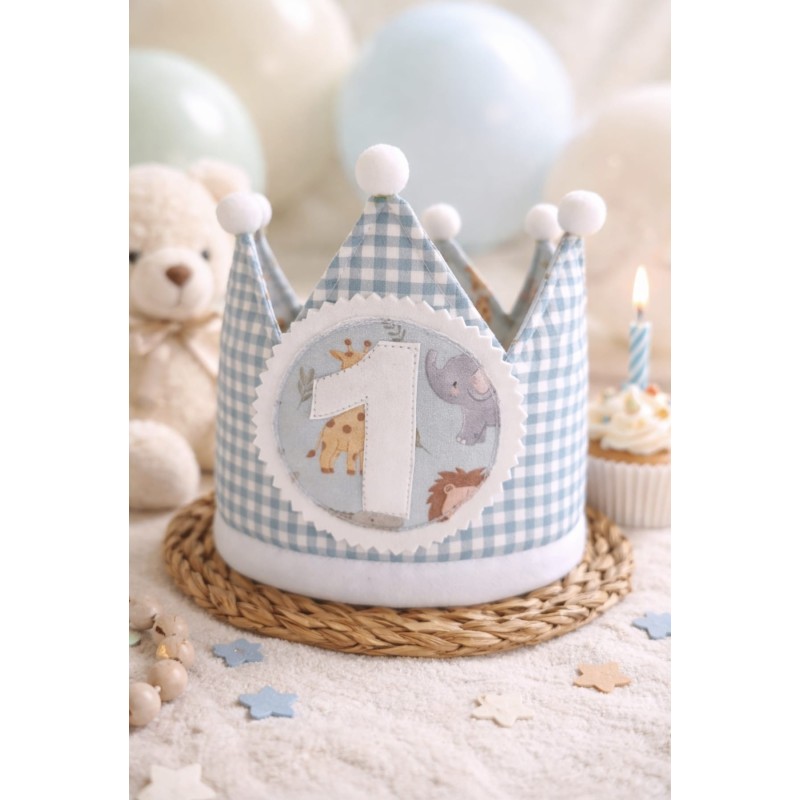 Corona de cumpleaños personalizada para bebé