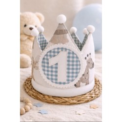 Corona de cumpleaños personalizada para bebé