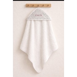 Toalla de baño con capucha en tela floral Chloe Personalizada