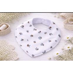 Babero de bebé hecho a mano Floral Alma