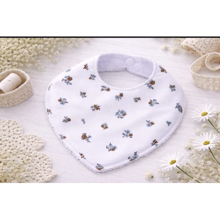 Babero de bebé hecho a mano Floral Alma