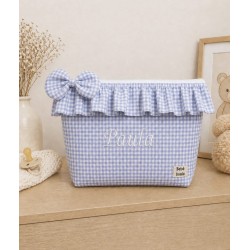 Neceser Encanto Vichy 0'3 cm azul cielo pastel