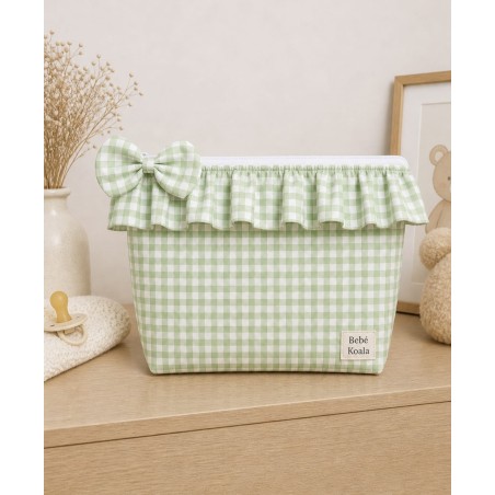 Neceser Encanto Vichy 0'3 cm  verde lino suave