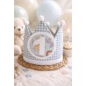 Corona de cumpleaños personalizada para bebé