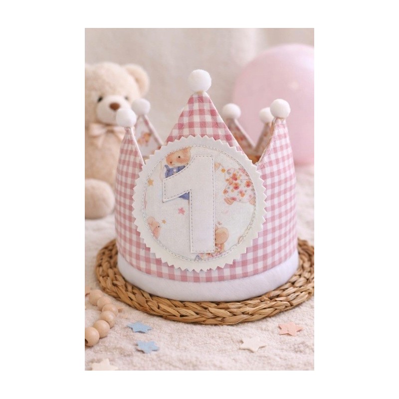 Corona de cumpleaños personalizada para bebé