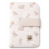 Portapañales Bunny Love combinada con vichy beige claro pastel